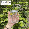 DUCK GLASS JUICE CUP WITH STRAW – 350ML