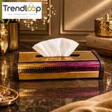 LUXURY MOSAIC DECORATIVE TISSUE BOX HOLDER