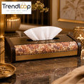LUXURY FLORAL DECORATIVE TISSUE BOX HOLDER
