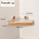 MORDONY NO-DRILL CORNER BATHROOM STORAGE SHELF