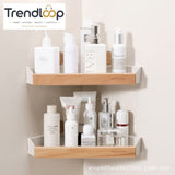 MORDONY NO-DRILL CORNER BATHROOM STORAGE SHELF