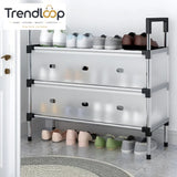 DUSTPROOF SHOE ORGANIZER RACK HEAVY DUTY STORAGE STAND FOR SHOES HEELS TOYS & MORE – HALLWAY DORM & GARAGE - 9 LAYER