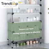 DUSTPROOF SHOE ORGANIZER RACK HEAVY DUTY STORAGE STAND FOR SHOES HEELS TOYS & MORE – HALLWAY DORM & GARAGE - 9 LAYER