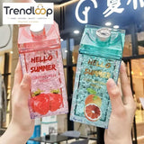 HELLO SUMMER DOUBLE STRAW WATER BOTTLE