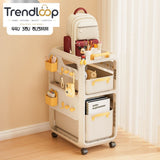 MULTIPURPOSE MOVABLE STORAGE ORGANIZER CART - 3 LAYER