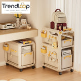 MULTIPURPOSE MOVABLE STORAGE ORGANIZER CART - 3 LAYER