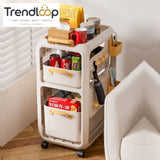 MULTIPURPOSE MOVABLE STORAGE ORGANIZER CART - 3 LAYER