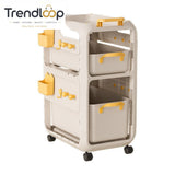 MULTIPURPOSE MOVABLE STORAGE ORGANIZER CART - 2 LAYER