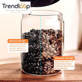 VACUUM GLASS STORAGE JAR – AIRTIGHT COFFEE & FOOD CONTAINER