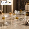 LUXURY AMBER HANDLE GLASS COOKING POT SET