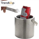 PREMIUM STAINLESS STEEL ICE BUCKET SET WITH TONGS