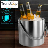 PREMIUM STAINLESS STEEL ICE BUCKET SET WITH TONGS