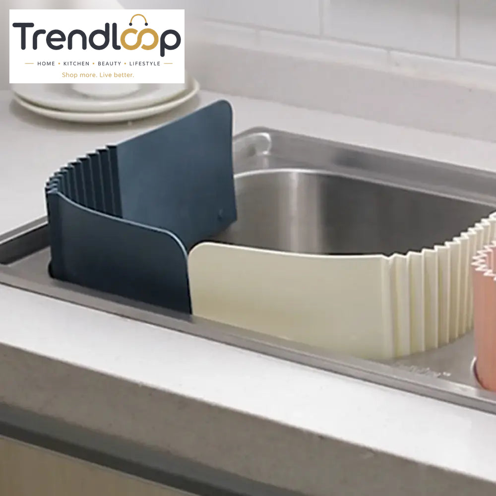 ADJUSTABLE KITCHEN SINK SPLASH GUARD