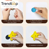 CUTE SILICONE LED NIGHT LIGHT USB RECHARGEABLE TOUCH CONTROL - STICKY MOON