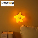 CUTE SILICONE LED NIGHT LIGHT USB RECHARGEABLE TOUCH CONTROL - STICKY STAR