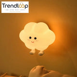 CUTE SILICONE LED NIGHT LIGHT USB RECHARGEABLE TOUCH CONTROL - STICKY STAR