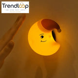 CUTE SILICONE LED NIGHT LIGHT USB RECHARGEABLE TOUCH CONTROL - STICKY CLOUD