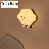 CUTE SILICONE LED NIGHT LIGHT USB RECHARGEABLE TOUCH CONTROL - STICKY CLOUD