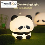 CUTE SILICONE LED NIGHT LIGHT USB RECHARGEABLE TOUCH CONTROL - SITTING PANDA