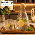 AMBER GOLD 7 PIECES DECANTER SET – LUXURY GIFT BOX