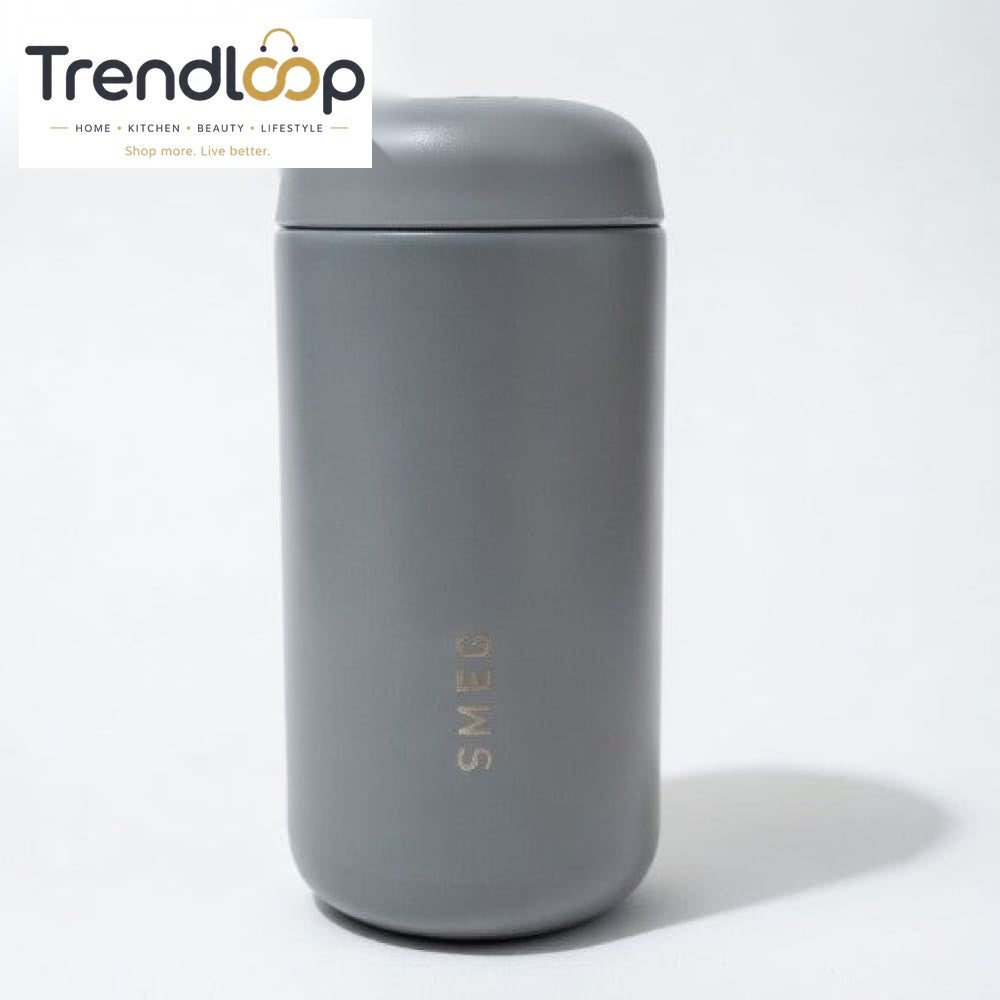 SMEG CAPSULE COFFEE TUMBLER STAINLESS STEEL  350ML - GREY