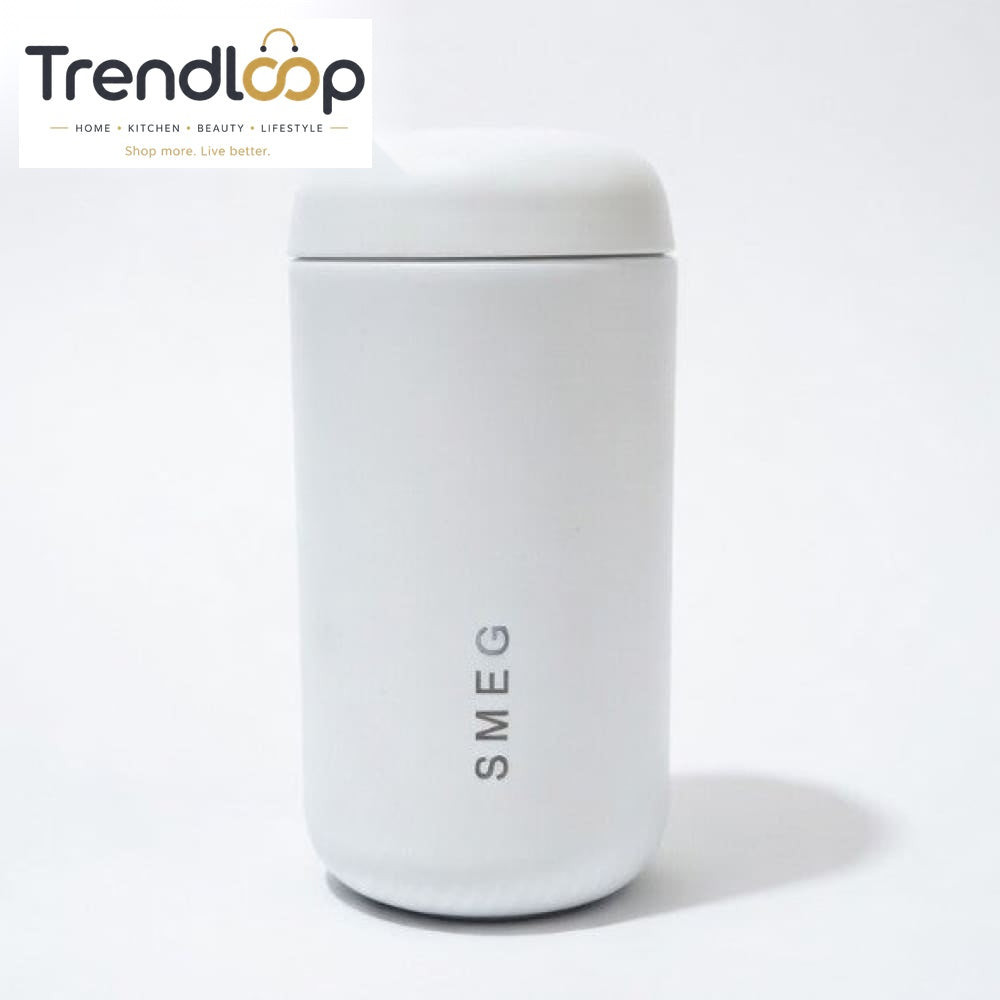 SMEG CAPSULE COFFEE TUMBLER STAINLESS STEEL  350ML - WHITE