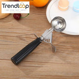 HIGH-QUALITY STAINLESS STEEL ICE CREAM SCOOP WITH PRESSURE RELEASE HANDLE