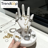 CREATIVE HAND SHAPE JEWELRY STORAGE STAND DECOR ORGANIZER