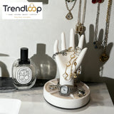 CREATIVE HAND SHAPE JEWELRY STORAGE STAND DECOR ORGANIZER