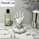 CREATIVE HAND SHAPE JEWELRY STORAGE STAND DECOR ORGANIZER
