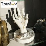 CREATIVE HAND SHAPE JEWELRY STORAGE STAND DECOR ORGANIZER