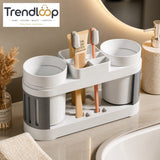 MULTIFUNCTION BATHROOM TOOTHBRUSH & TOOTHPASTE HOLDER