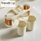MULTIFUNCTION BATHROOM TOOTHBRUSH & TOOTHPASTE HOLDER