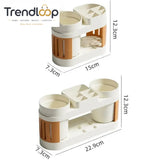 MULTIFUNCTION BATHROOM TOOTHBRUSH & TOOTHPASTE HOLDER