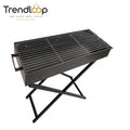 CHARCOAL BBQ GRILL STAND PORTABLE STAINLESS STEEL 31.5”