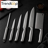 6 PIECE STAINLESS STEEL KITCHEN KNIFE SET