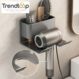 MULTIFUNCTIONAL WALL MOUNT HAIR DRYER & BATHROOM ORGANIZER