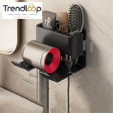 MULTIFUNCTIONAL WALL MOUNT HAIR DRYER & BATHROOM ORGANIZER