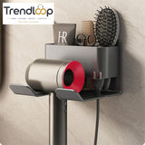 MULTIFUNCTIONAL WALL MOUNT HAIR DRYER & BATHROOM ORGANIZER