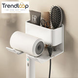 MULTIFUNCTIONAL WALL MOUNT HAIR DRYER & BATHROOM ORGANIZER