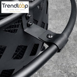 HEAVY DUTY OUTDOOR ROUND FIRE PIT BBQ GRILL WITH MESH LID WOOD CHARCOAL BURNING