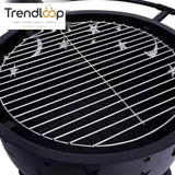 ROUND BONFIRE BBQ FIREPIT WOOD BURNING OUTDOOR GRILL PATIO BACKYARD CAMPING