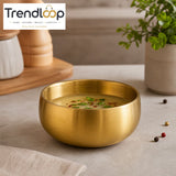 GOLDLUXA GOLDEN SOUP BOWL PREMIUM METAL DINING BOWL 11 CM