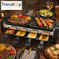 MULTI-FUNCTION ELECTRIC BBQ GRILL WITH HOT PLATES