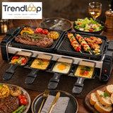 MULTI-FUNCTION ELECTRIC BBQ GRILL WITH HOT PLATES