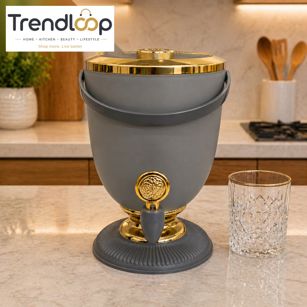 GREY & GOLD PREMIUM BEVERAGE DISPENSER WITH TAP 4 LITRE