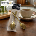 GOLDLUXA WINSOR GOLDEN DINNER SPOON SET 6 PCS PREMIUM STAINLESS STEEL TABLE SPOONS GH001-S 7 INCH