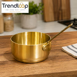 GOLDLUXA GOLDEN MEASURING SPOON SET PREMIUM BRASS STAINLESS STEEL KITCHEN BAKING TOOL SET WITH ENGRAVED MEASUREMENTS (SIZE: #4–20 / #28–22)